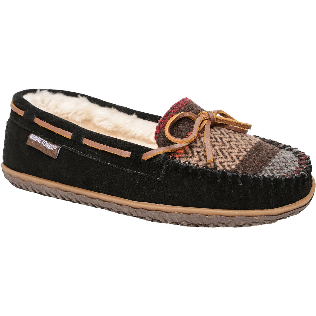 Minnetonka Tilia Women's Slippers Black Multi Suede