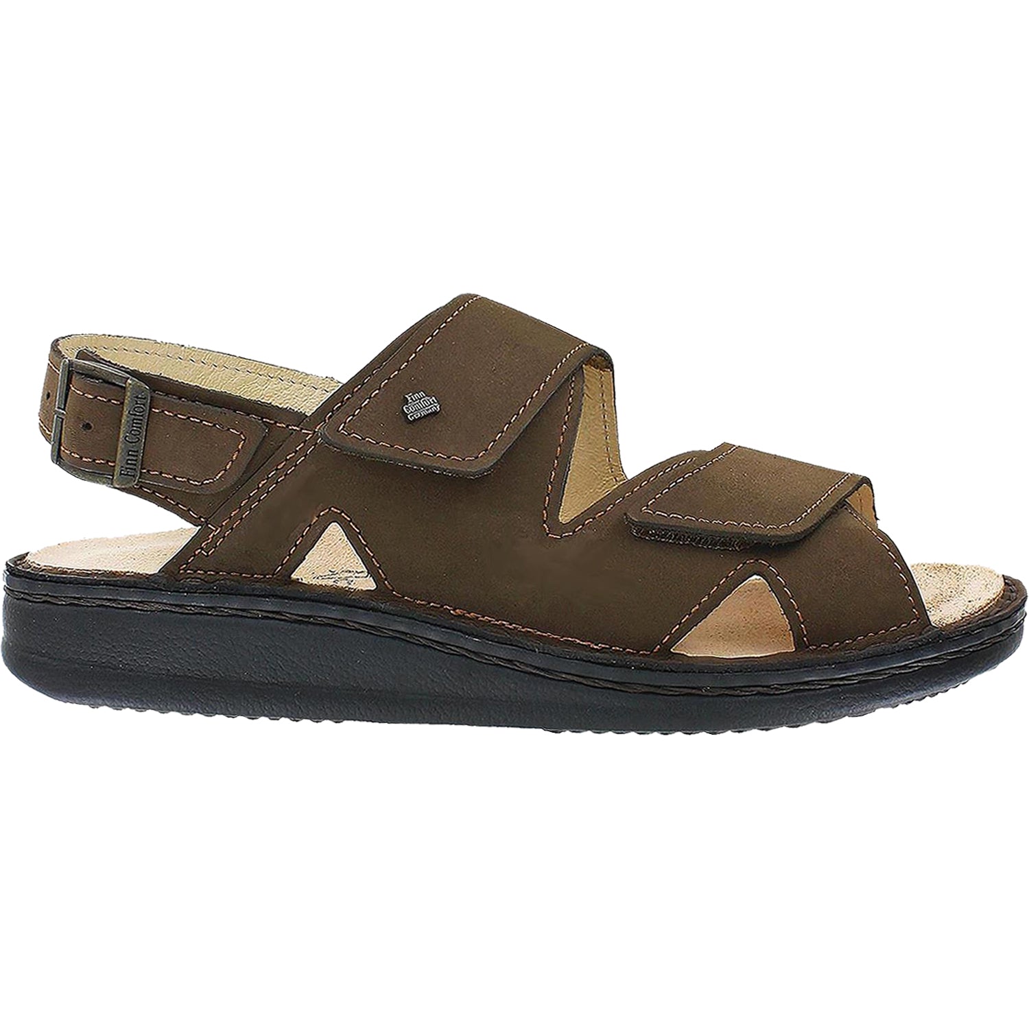 Finn Comfort Toro Soft Men's Sporty Sandals Wood Cherokee Nubuck