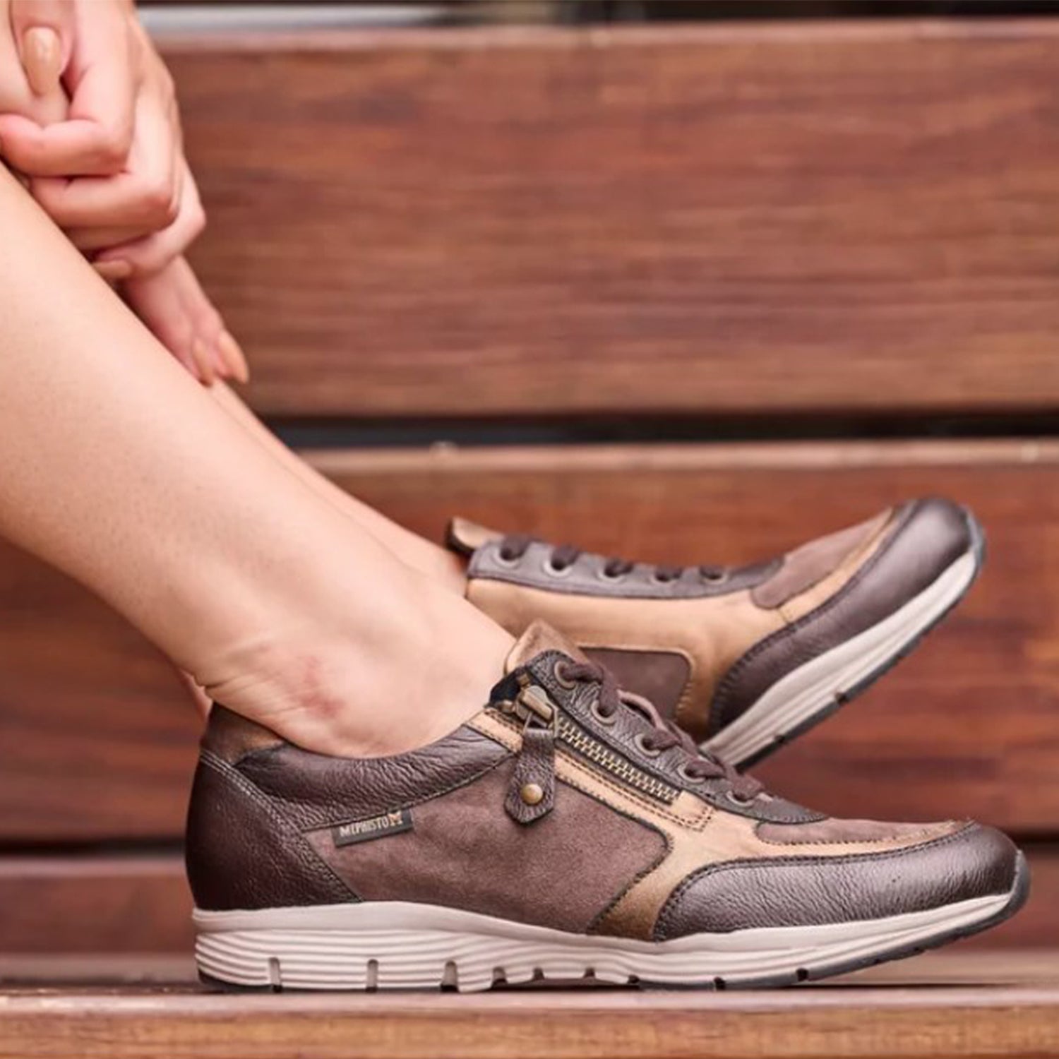 Mephisto Ylona Women's Sneakers Bronze/Ceylan