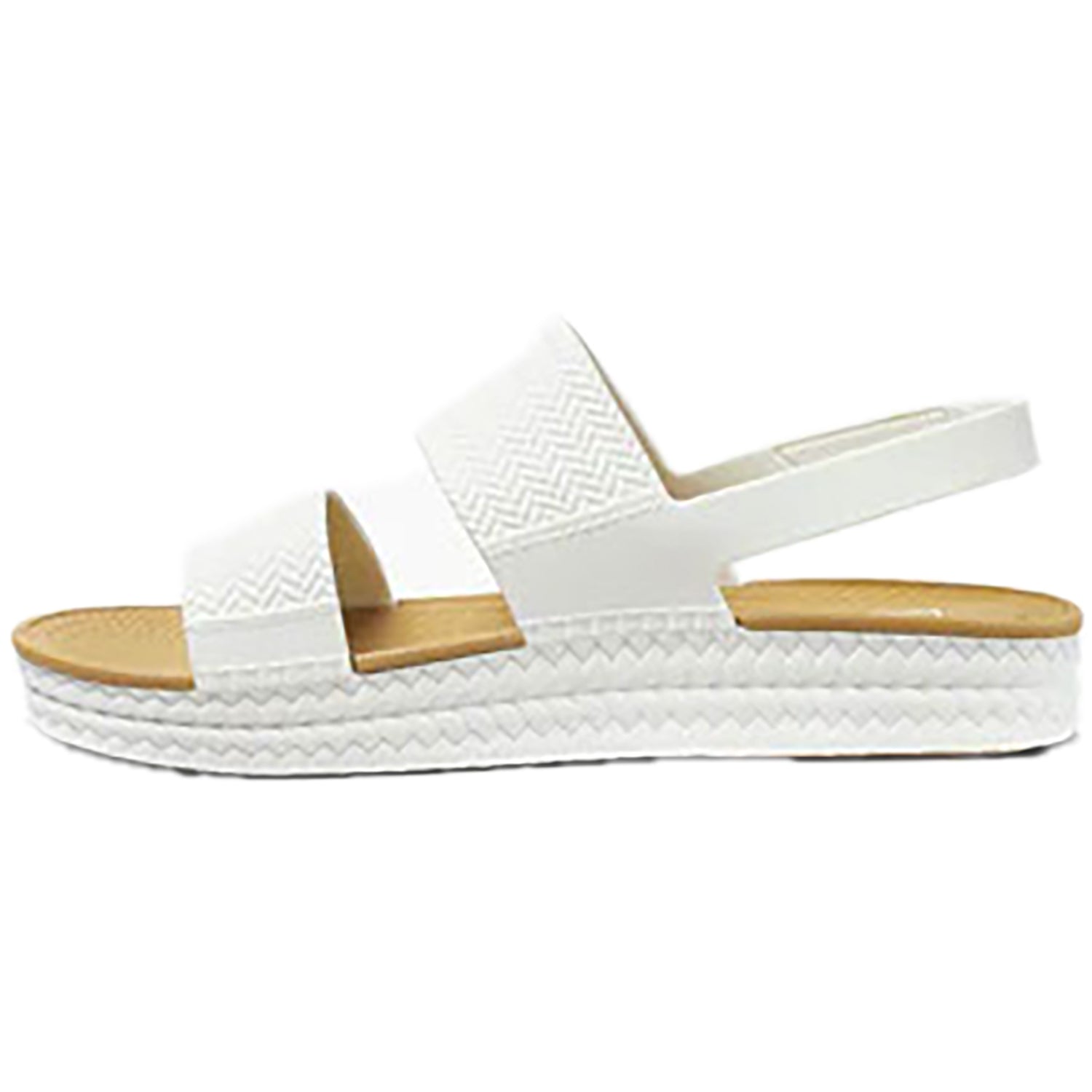 Reef Water Vista Women's Ankle Strap Sandals White/Tan Synthetic