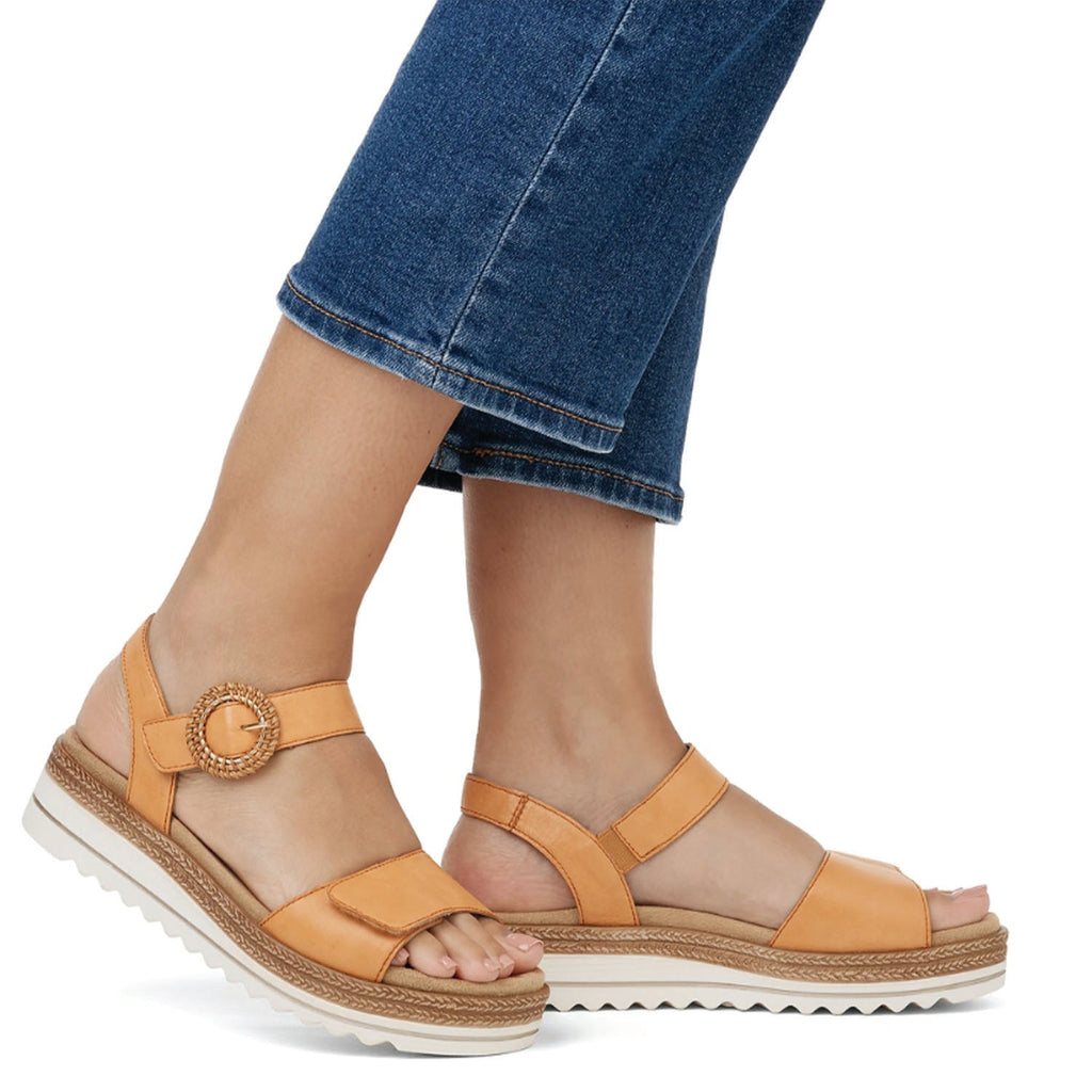 Remonte D0Q52-38 Jocelyn 52 Women's Platform Sandals Mandarin Leather