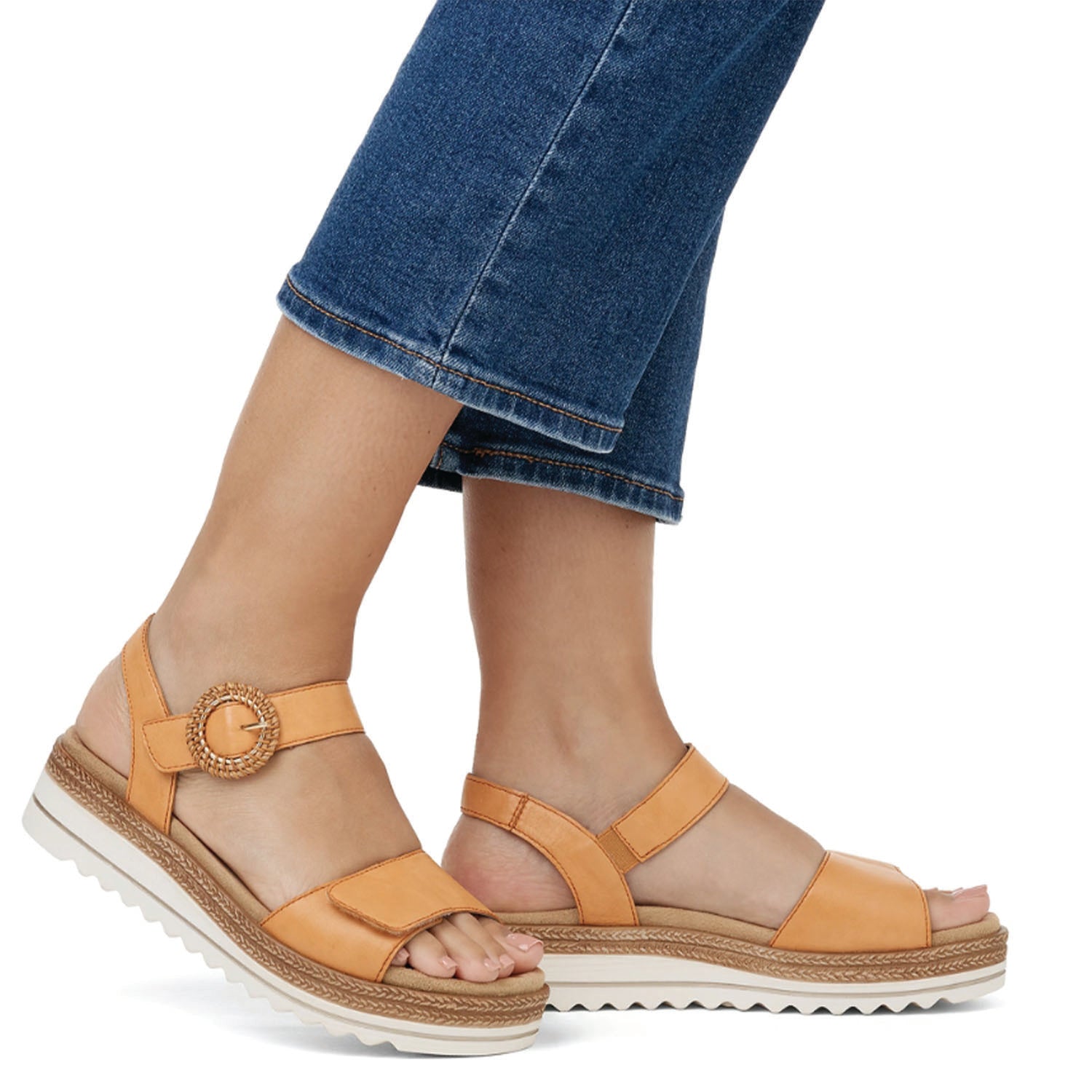 Remonte D0Q52-38 Jocelyn 52 Women's Platform Sandals Mandarin Leather