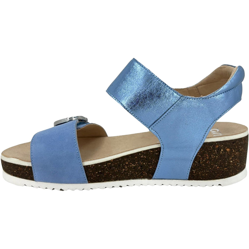 Ara Nova Women's Wedge Sandals Azure/Sky Blue