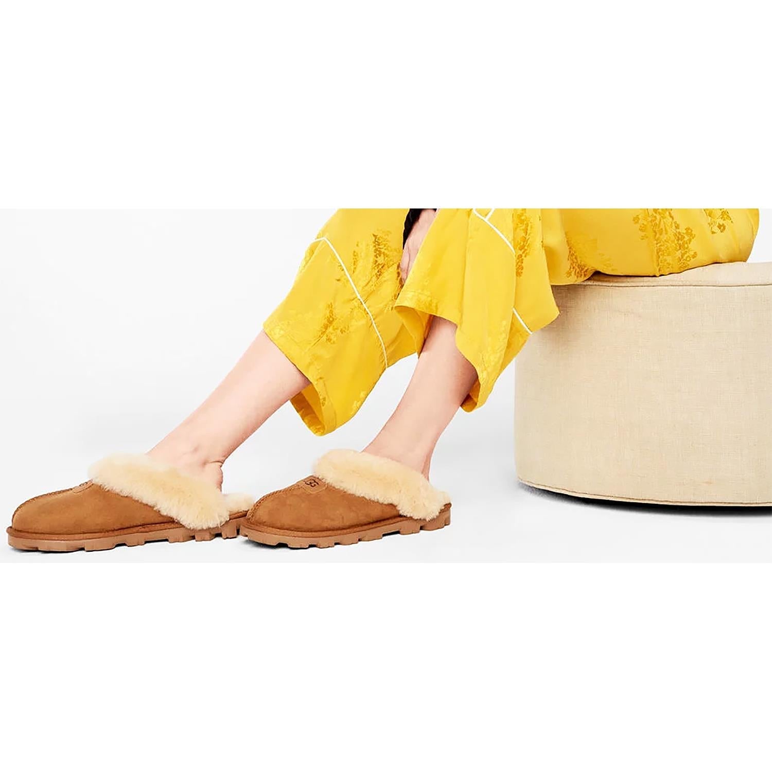 UGG Coquette Women's Slippers Chestnut Sheepskin