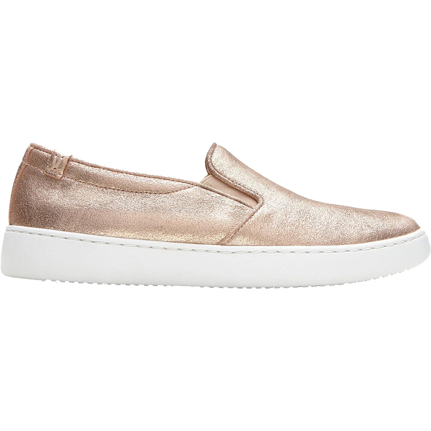 Vionic Avery Pro Non-Slip Women's Slip On Shoes Rose Gold Metallic Suede