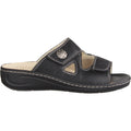 Fidelio 43-4103 Linz 2 Women's Slide Sandals Black Leather