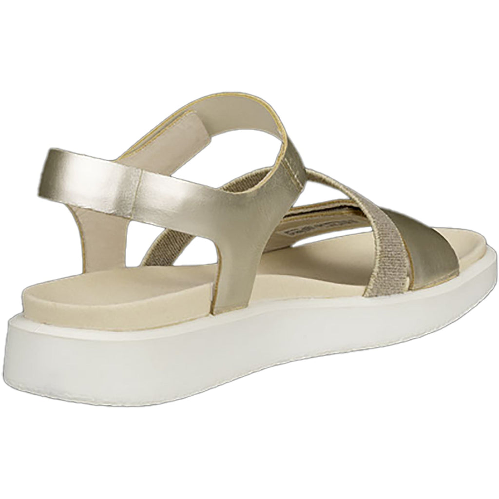 Ecco Flowt Women's Sandals Pure White Gold