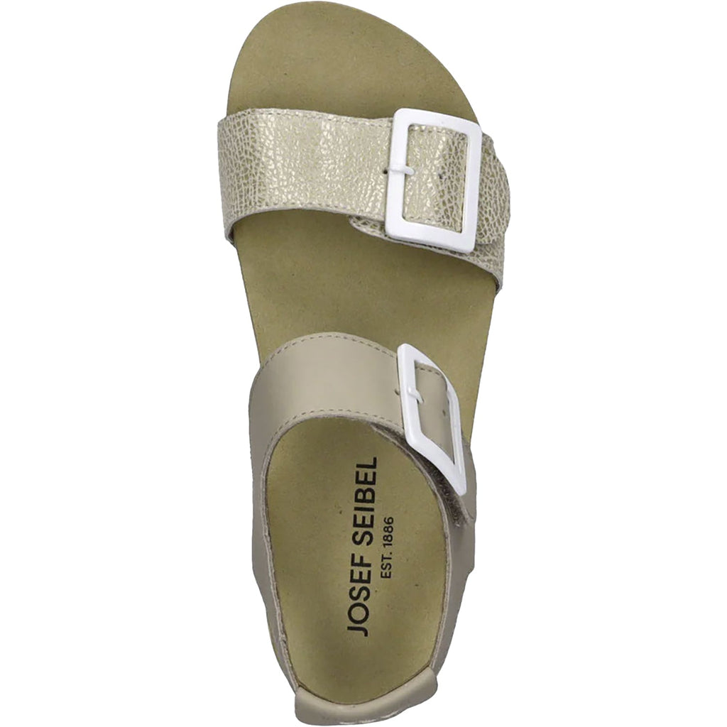Josef Seibel Quinn 02 Women's Wedges Creme Kombi Leather