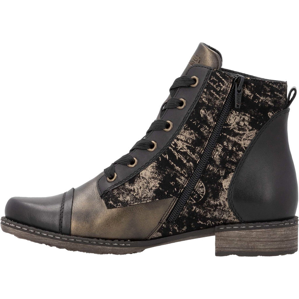 Remonte D4381-03 Women's Water Resistant Boots Schwarz/Antik/Schwarz Synthetic