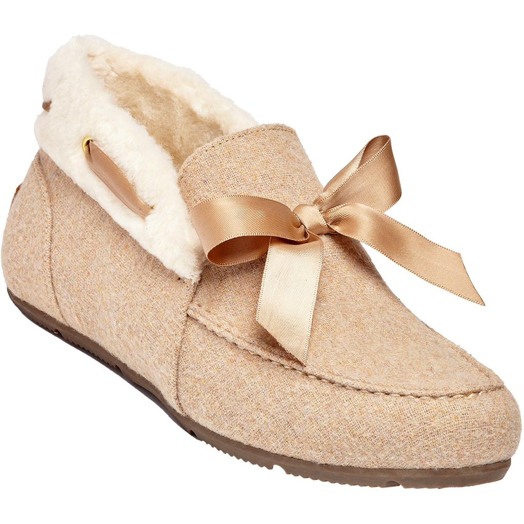 Vionic Shirley Women's Faux Shearling Slippers Wheat Fabric
