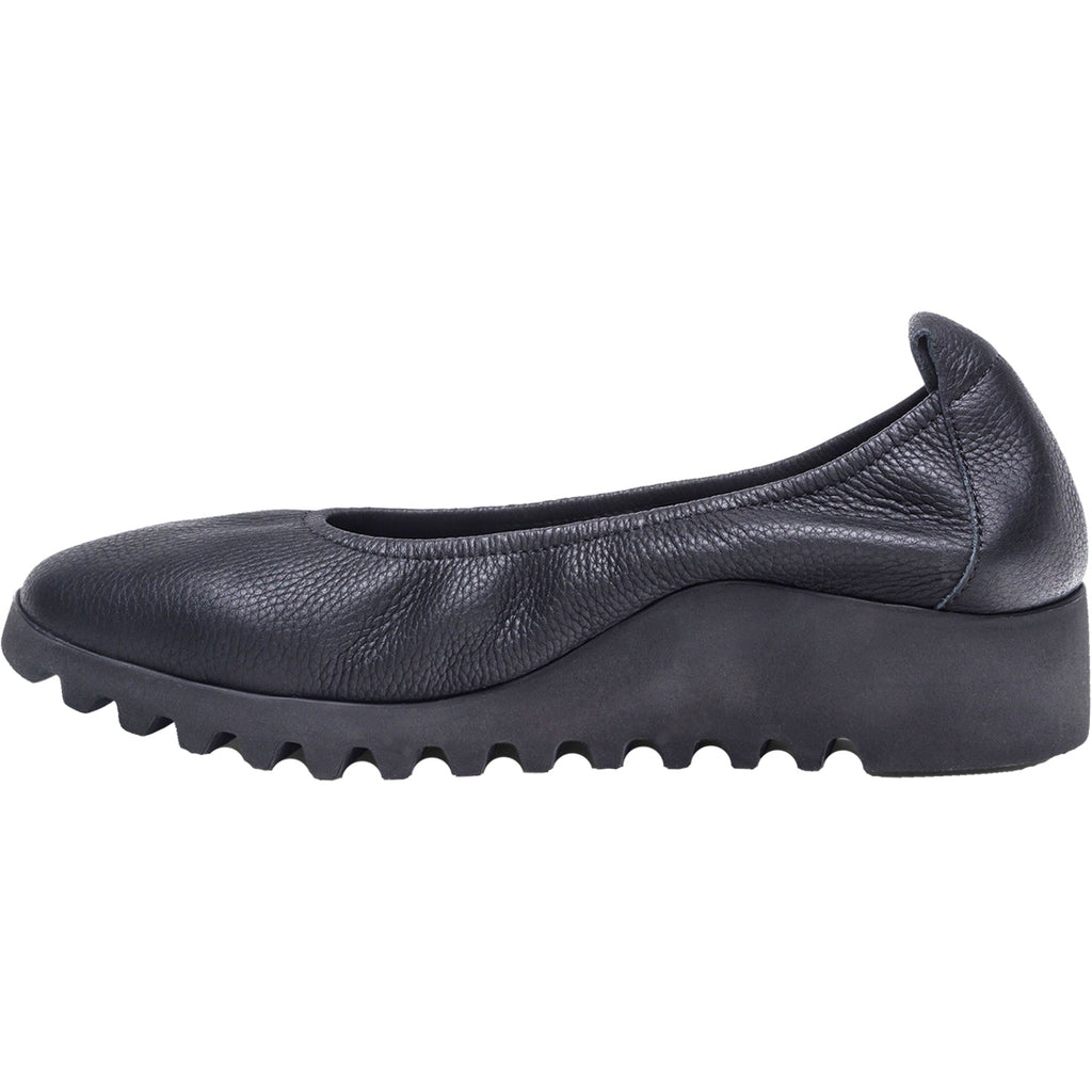 Aetrex Brianna Women's Slip On Shoes Black Leather