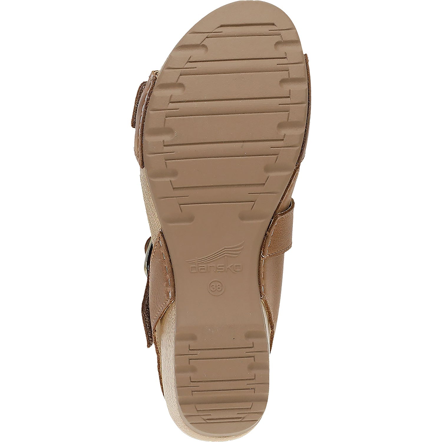 Dansko Trinity Women's Wedge Sandals Tan Burnished Nubuck