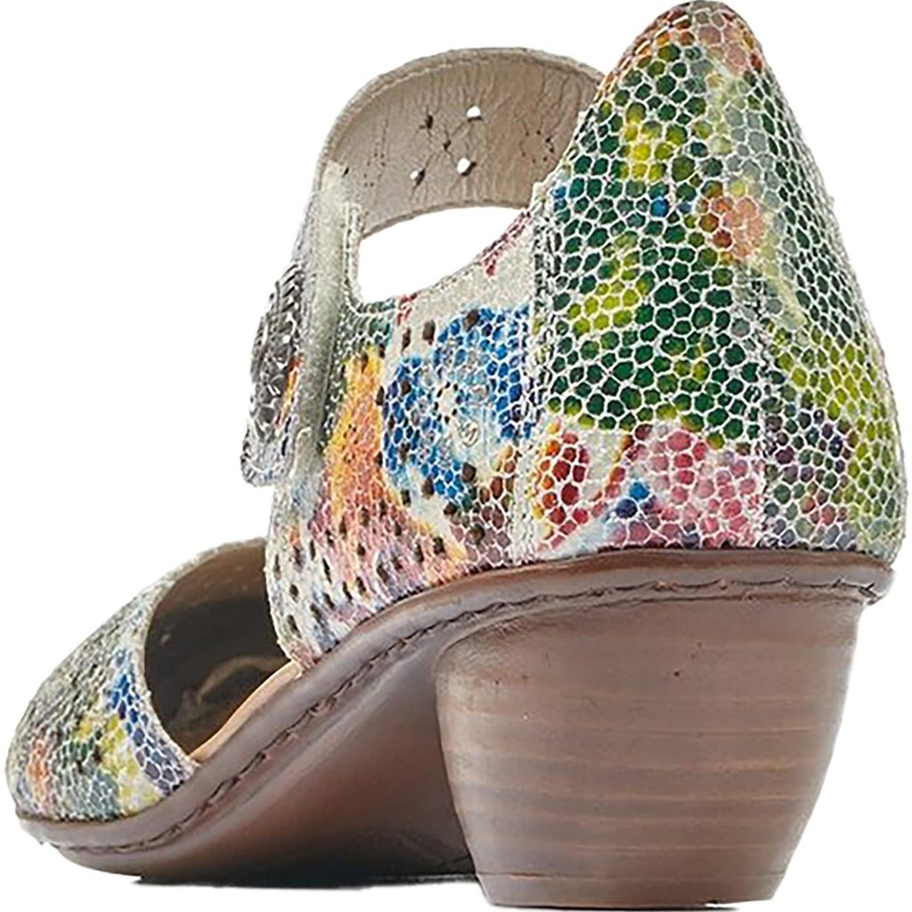 Rieker 43711-90 Mirjam 11 Women's Mary Janes Ice Multi Suede