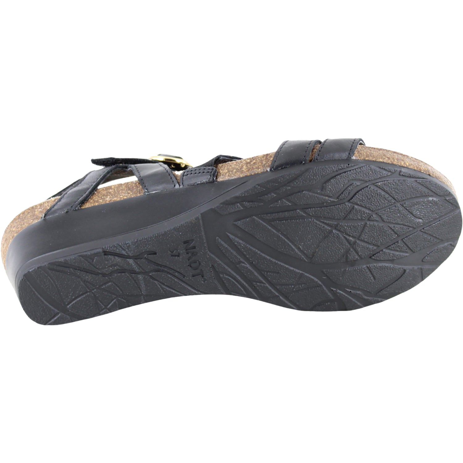 Naot Sparkle Women's Wedge Sandals Jet Black