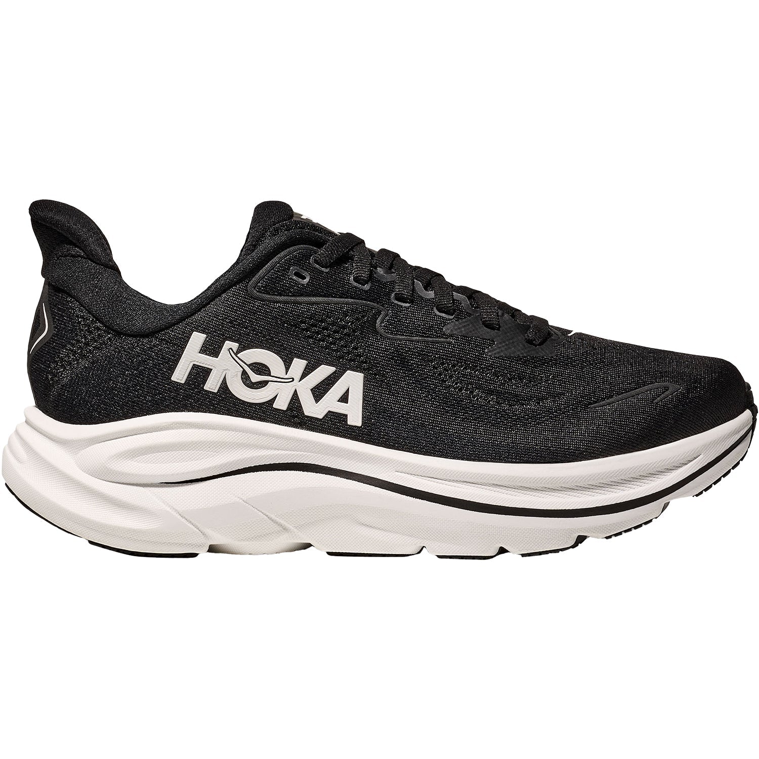 Hoka Clifton 10 (Neutral Support) Women's Athletic Shoes Black/White