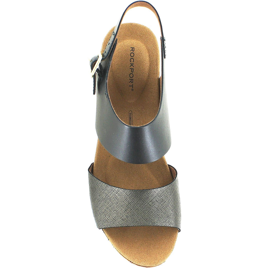 Rockport Vivianne 2 Part Women's Sandal Black Multi Leather