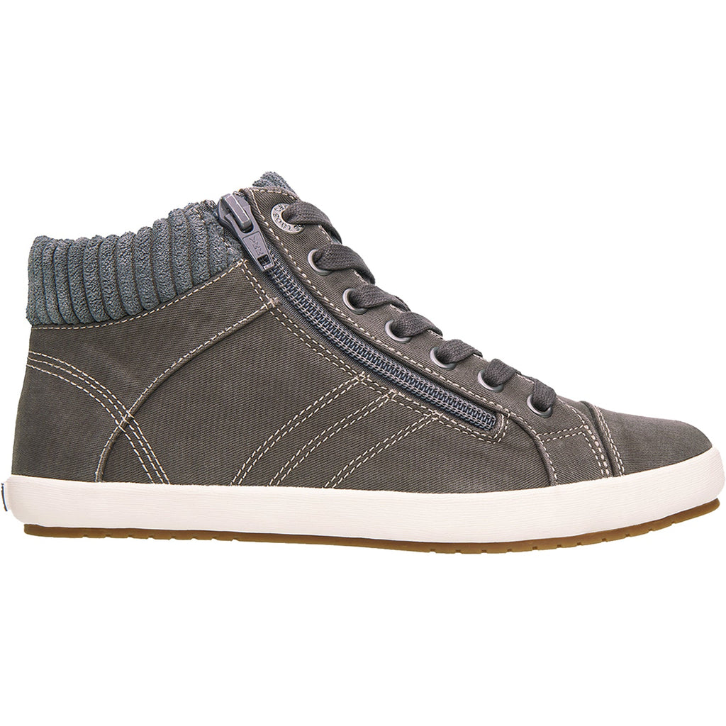 Taos Startup Women's High Top Sneakers Graphite Distressed Canvas