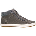 Taos Startup Women's High Top Sneakers Graphite Distressed Canvas