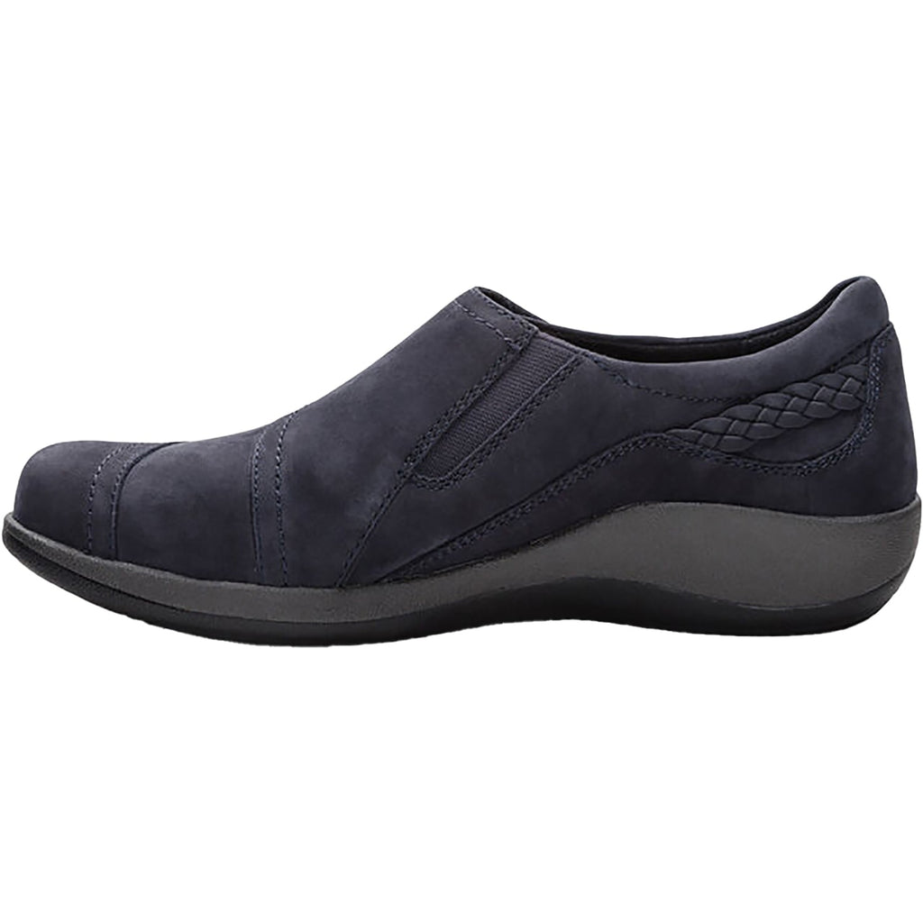 Aetrex Karina Women's Slip Ons Navy Nubuck