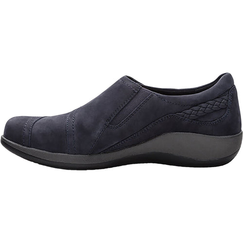 Aetrex Karina Women's Slip Ons Navy Nubuck