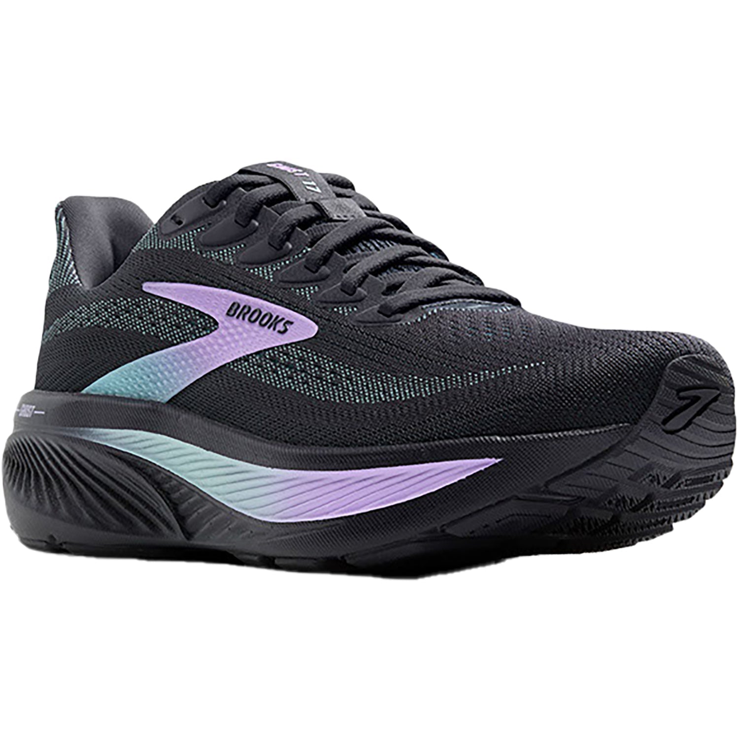 Brooks Ghost 17 (Neutral Support) Women's Running Shoes Grey/Clear Water/Purple Mesh