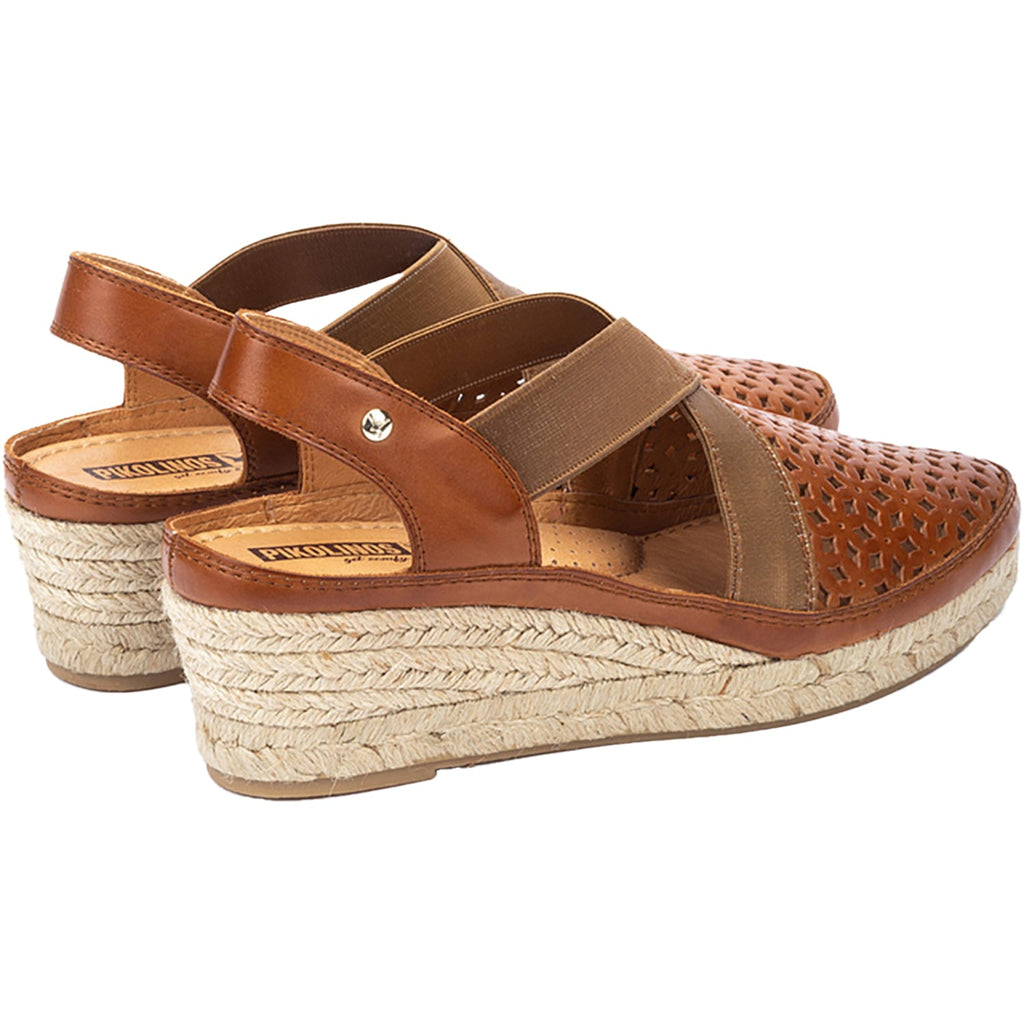 Pikolinos Benidorm W4A-1546 Women's Wedge Sandals Brandy