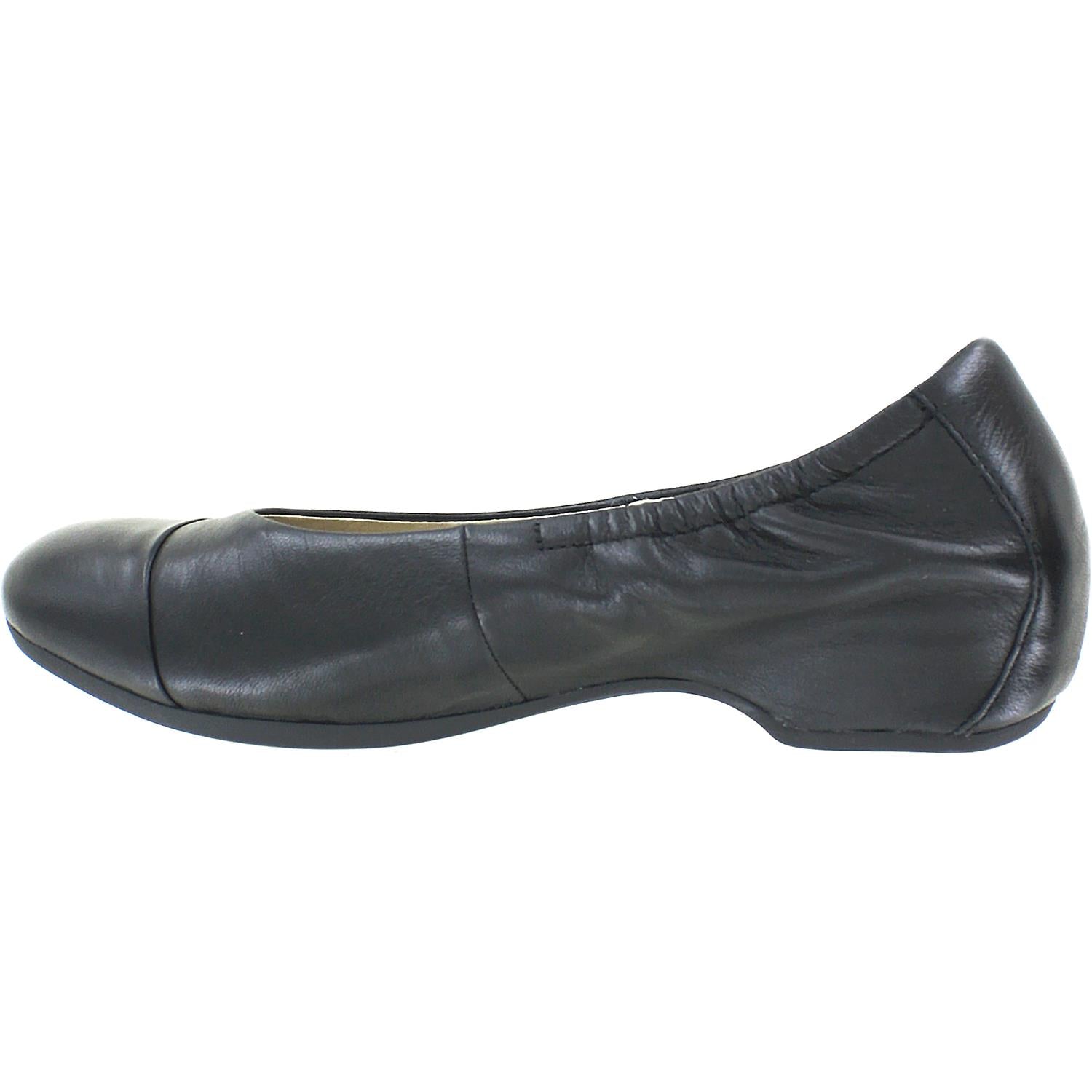 Dansko Lisanne Women's Ballerina Flats Black Milled Nappa Leather