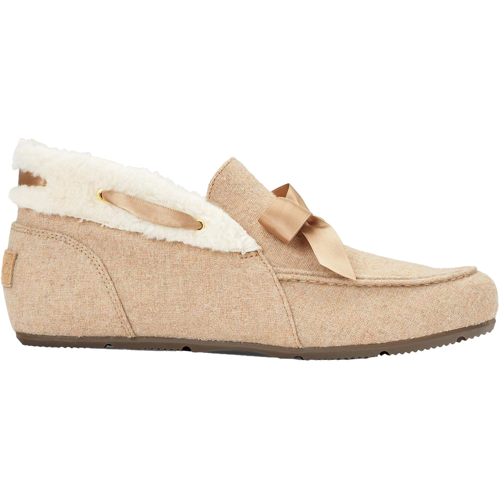 Vionic Shirley Women's Faux Shearling Slippers Wheat Fabric