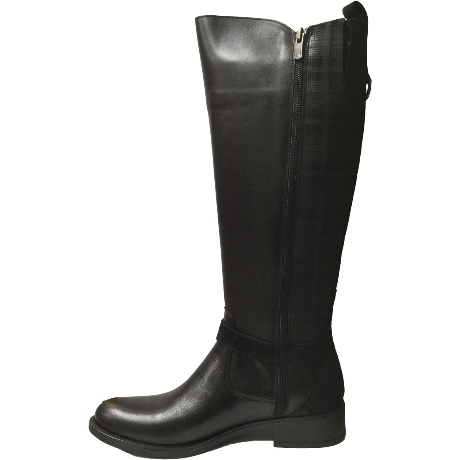 Women's Dorking Chad D9119 Black Leather/Plaid