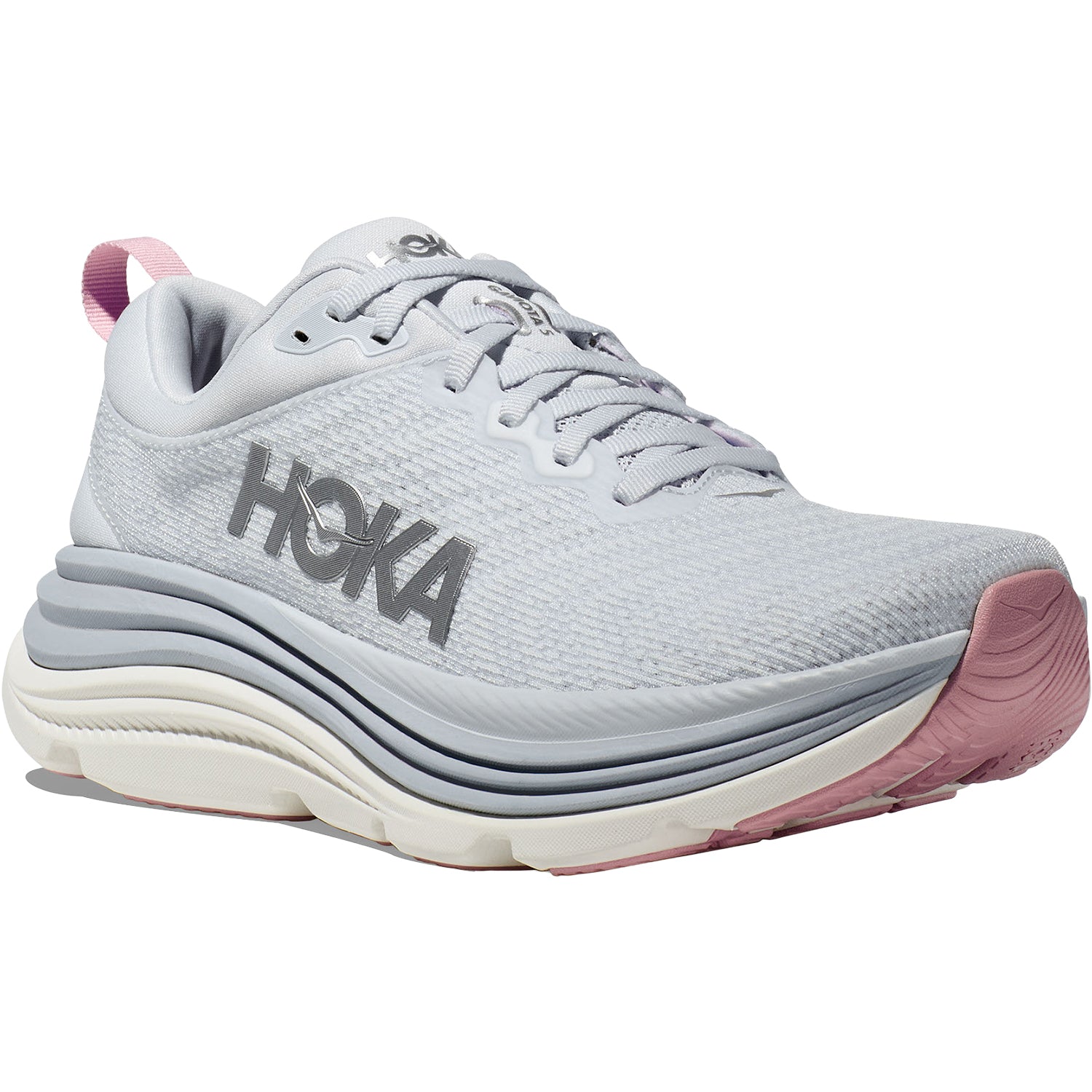 Hoka Gaviota 5 (Stability Support) Women's Running Shoes Sea Ice/Pink Twilight Mesh