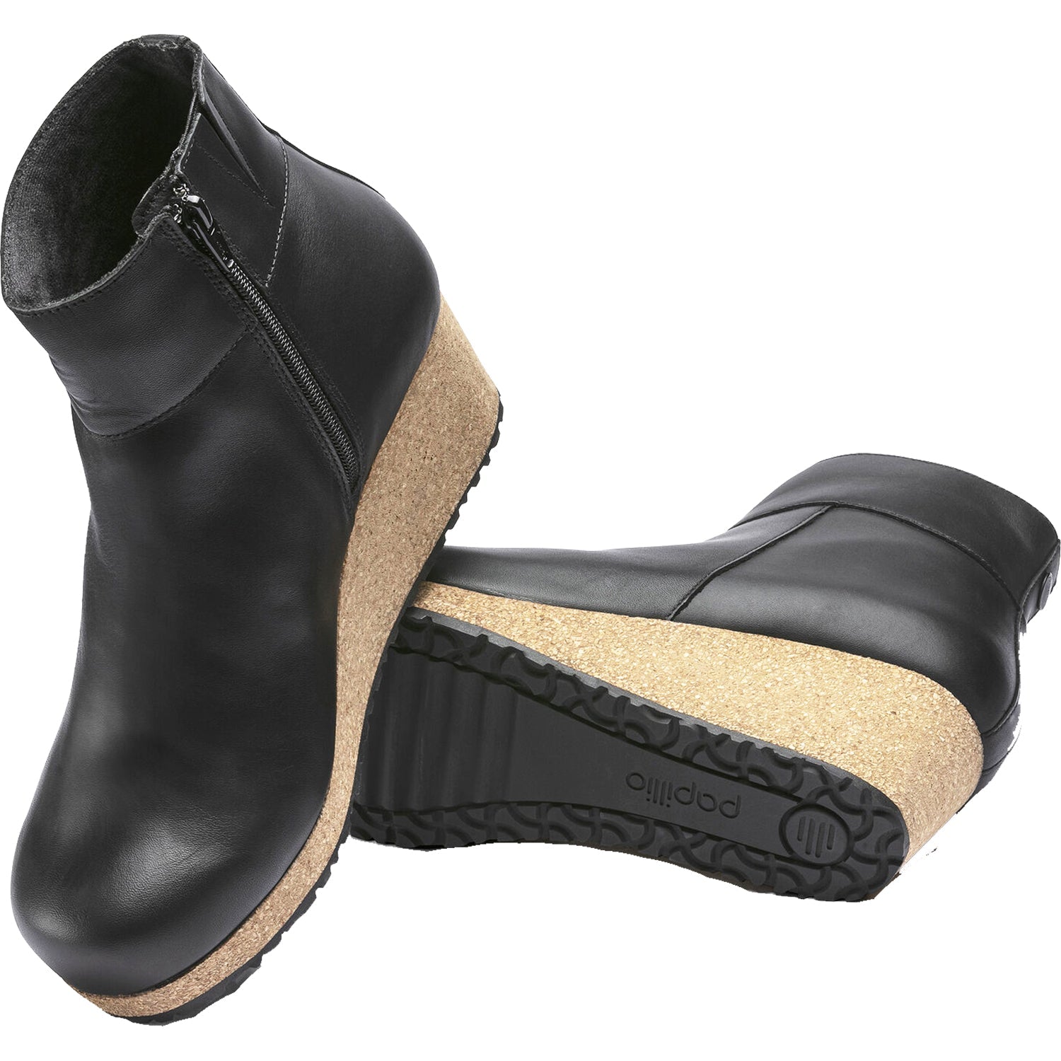Birkenstock Papillio Ebba Women's Ankle Boots Black Leather