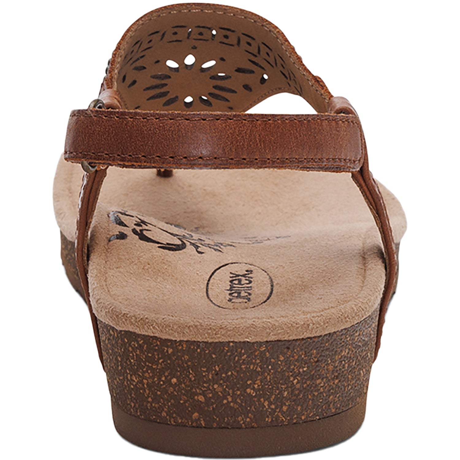 Aetrex Evelyn Women's Sandals Thong Sandals Walnut Leather