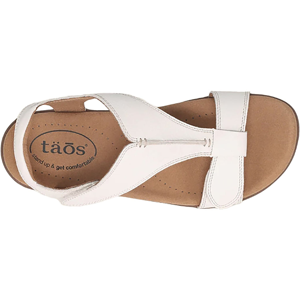 Taos The Show Women's Sandals White Leather