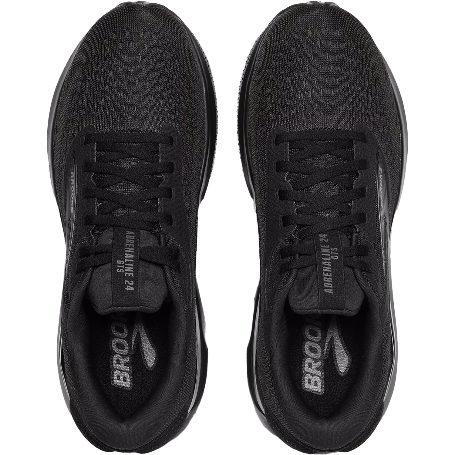 Brooks Adrenaline GTS 24 (Stability Support) Men's Running Shoes Black/Black/Ebony Mesh