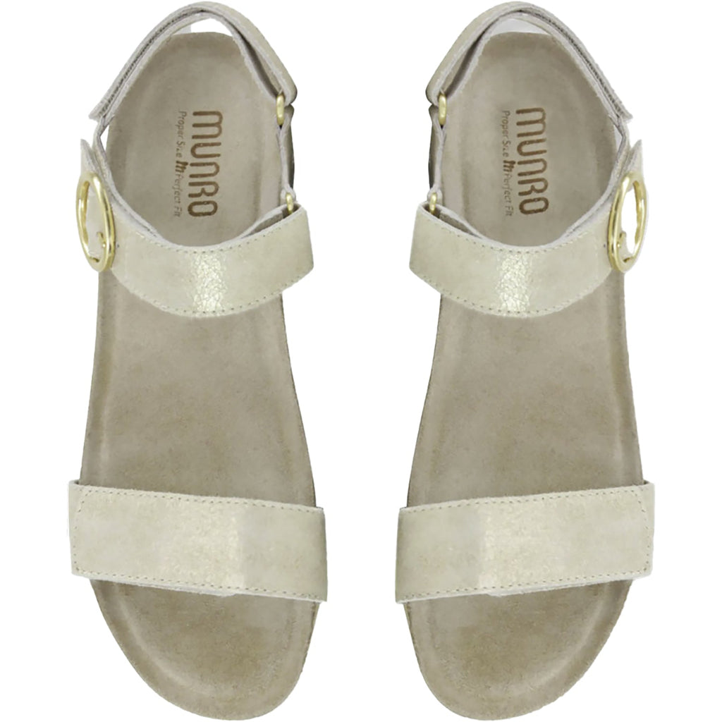 Munro Sintra Women's Wedge Sandals Gold/Tan Combo Leather