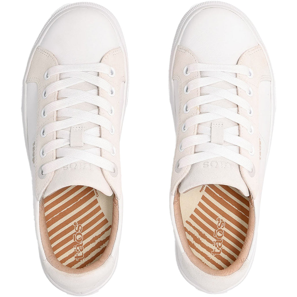 Taos Heart & Soul Lux Women's Sporty Lace Up Shoes White/Ice Suede