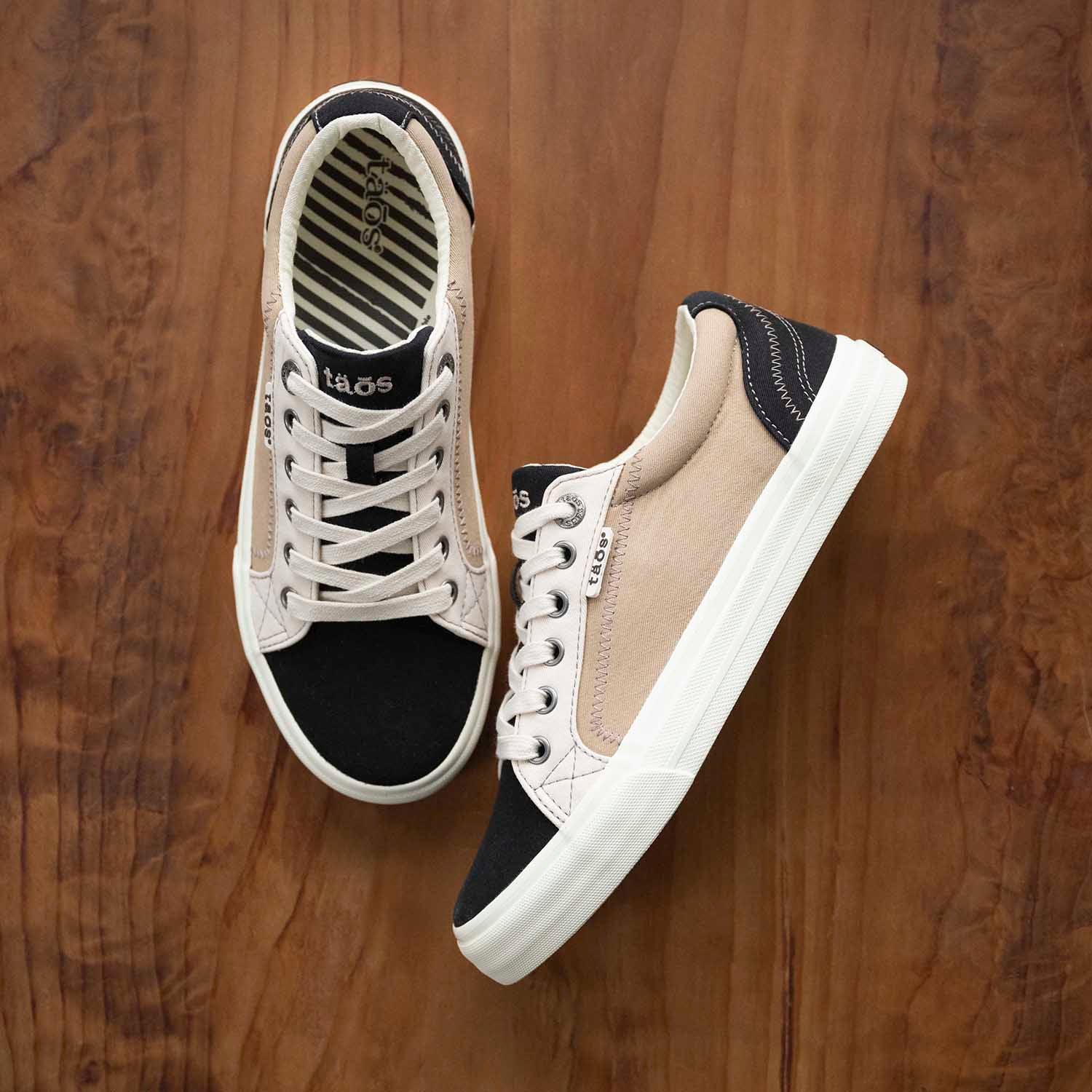 Taos Plim Soul Women's Sneakers Black/Tan Multi Canvas