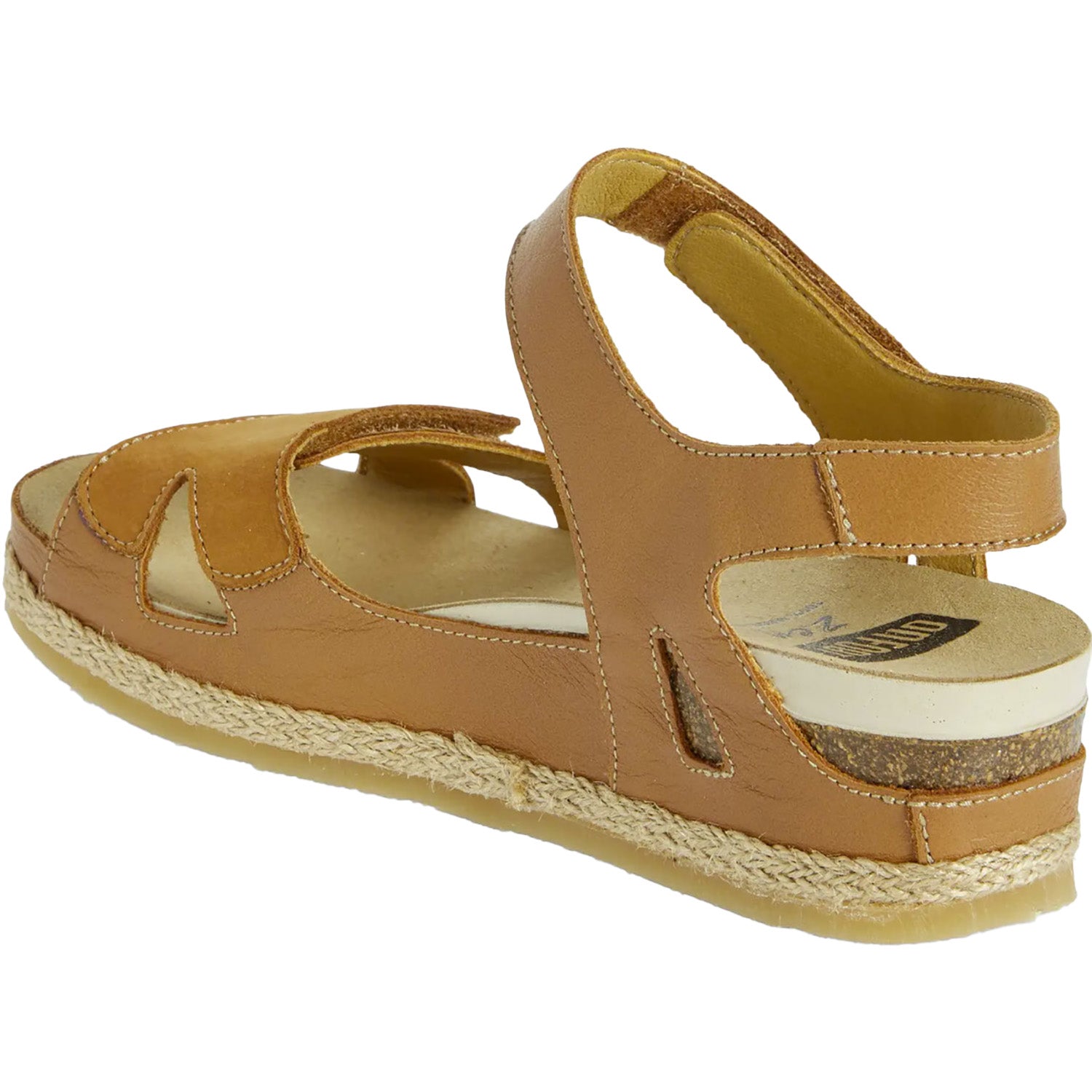 On Foot Cynara 221 Trenton Women's Ankle Strap Sandals Tan Leather