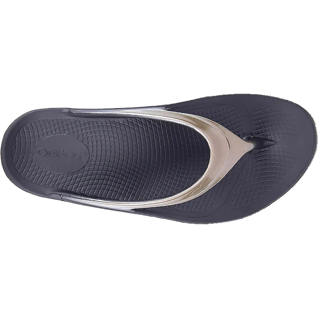 OOFOS OOlala Luxe Women's Thong Sandals Latte Synthetic