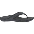 Vionic Tide Men's Flip Flopss Black Leather