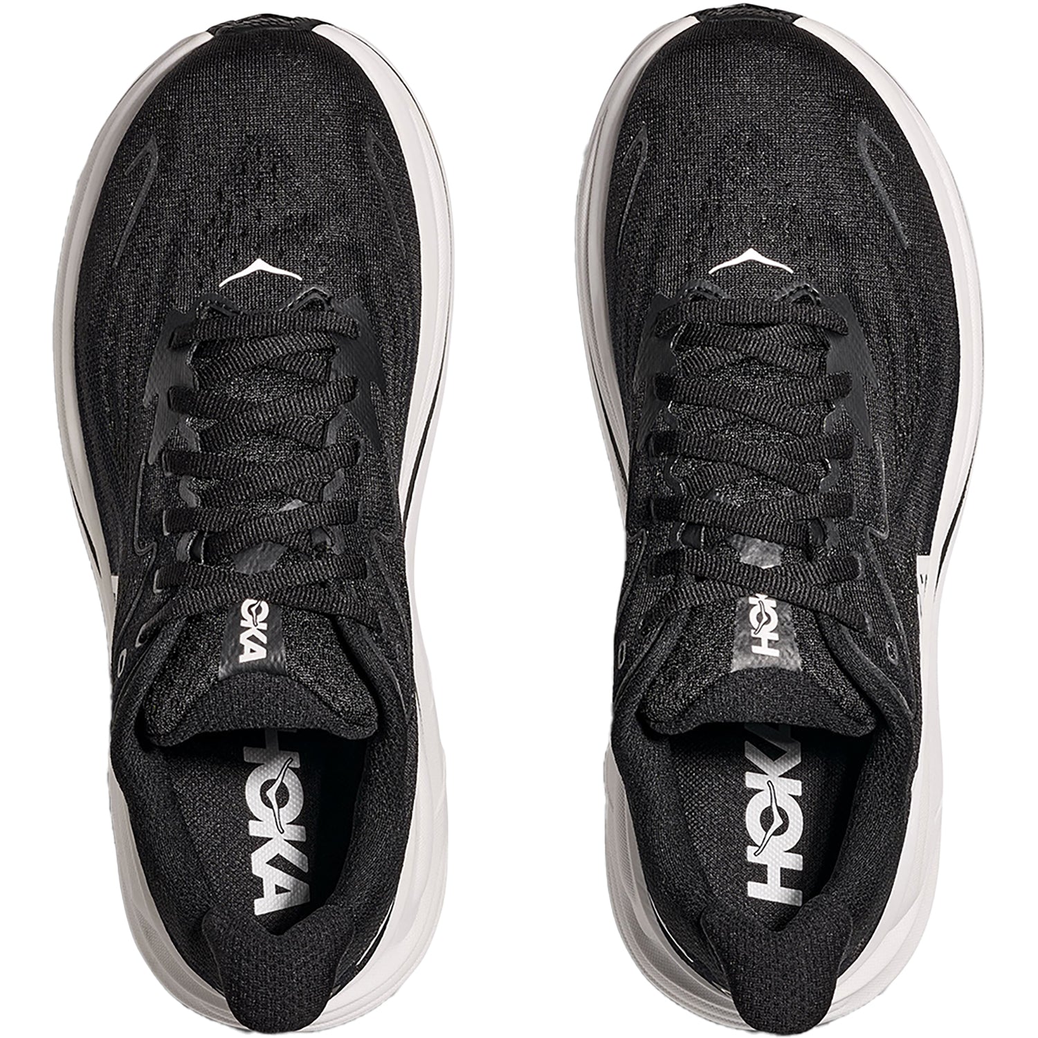 Hoka Clifton 10 (Neutral Support) Women's Athletic Shoes Black/White
