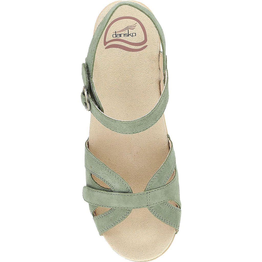 Dansko Season Women's Backstrap Sandals Sage Suede