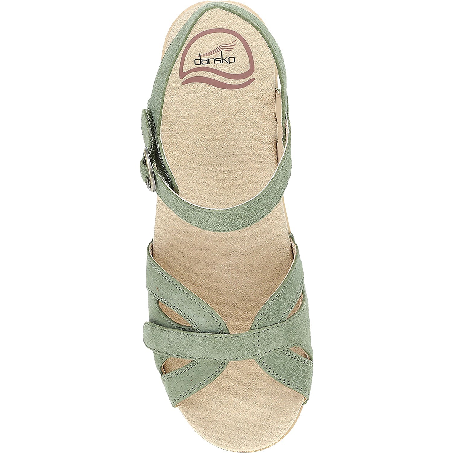 Dansko Season Women's Backstrap Sandals Sage Suede