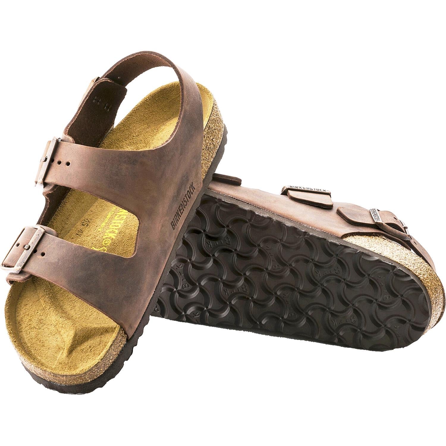 Birkenstock Milano Unisex Sandals Habana Oiled Leather