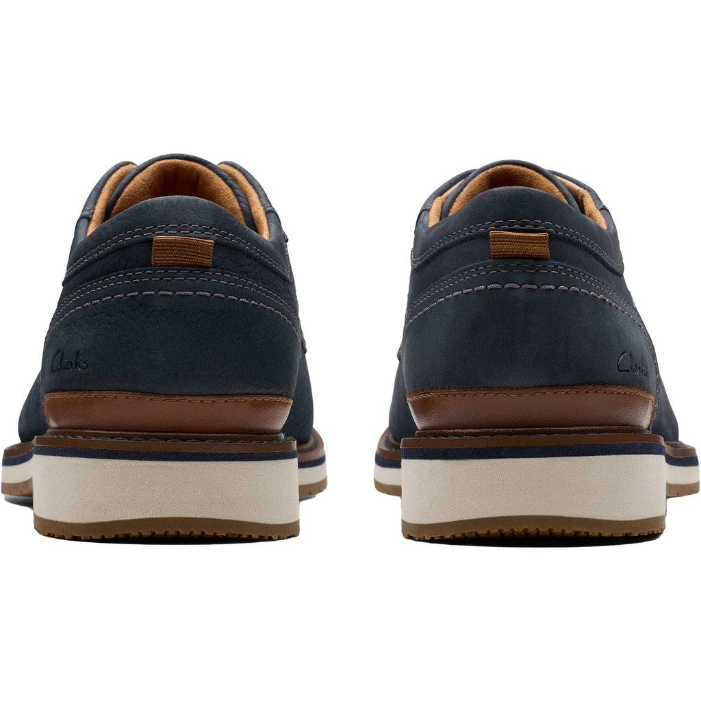 Clarks Monahan Plain Men's Dress Shoes Navy Nubuck