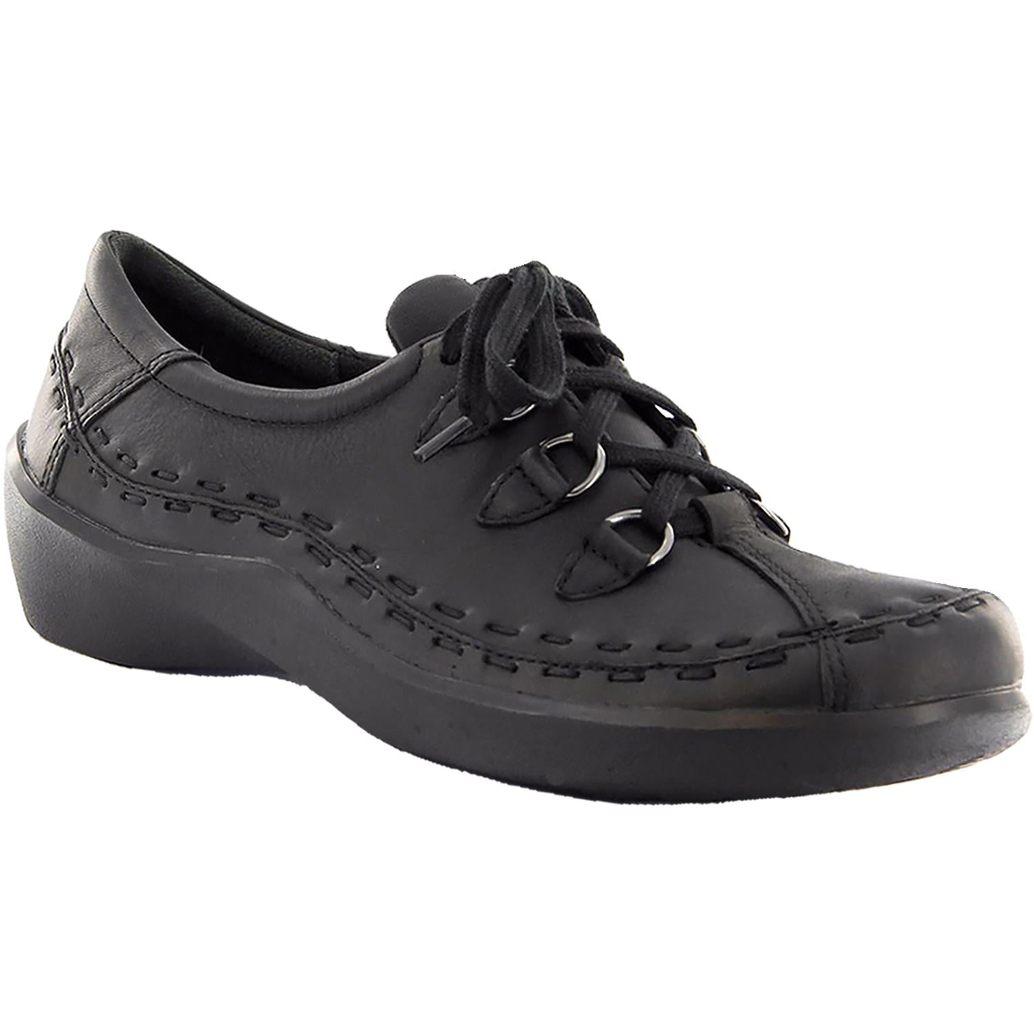 Ziera Allsorts Women's Walking Shoes Black Leather
