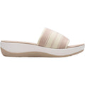 Clarks Cloudsteppers Arla Hollis Women's Slide Sandals Sand Combi Knit Synthetic