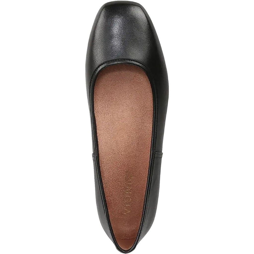 Vionic Orinda Women's Ballerina Flats Black Leather