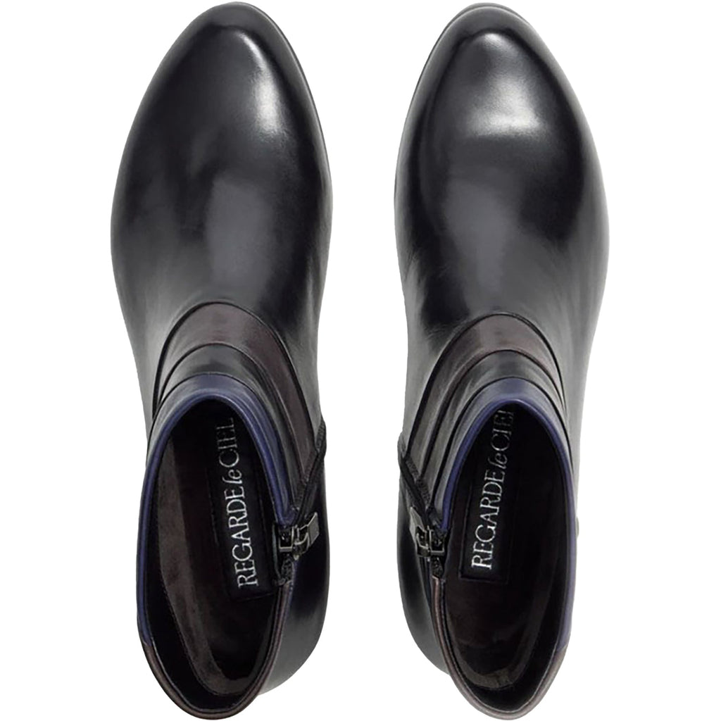 Regarde Le Ciel Stefany-390 Women's Boots Black/Muddy/Melanzana Leather
