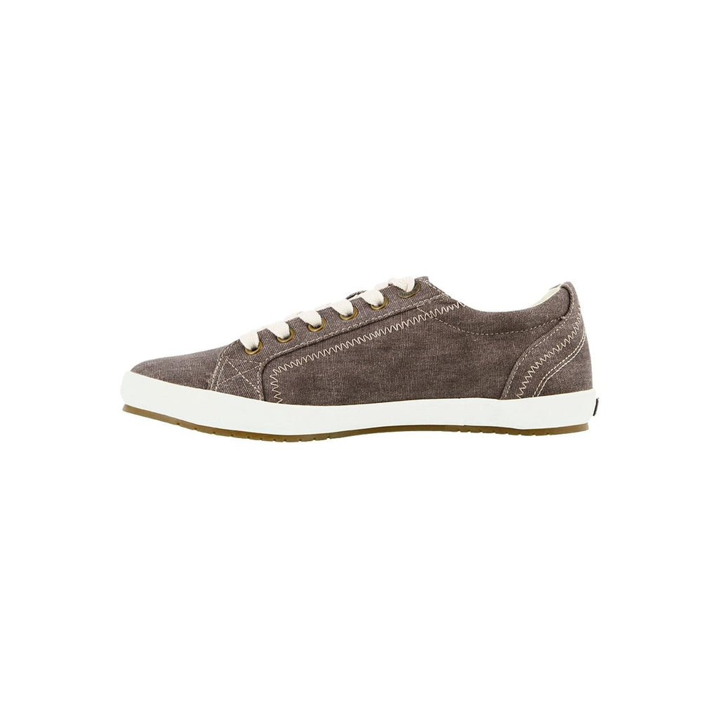 Taos Star Women's Walking Shoes Chocolate Washed Canvas